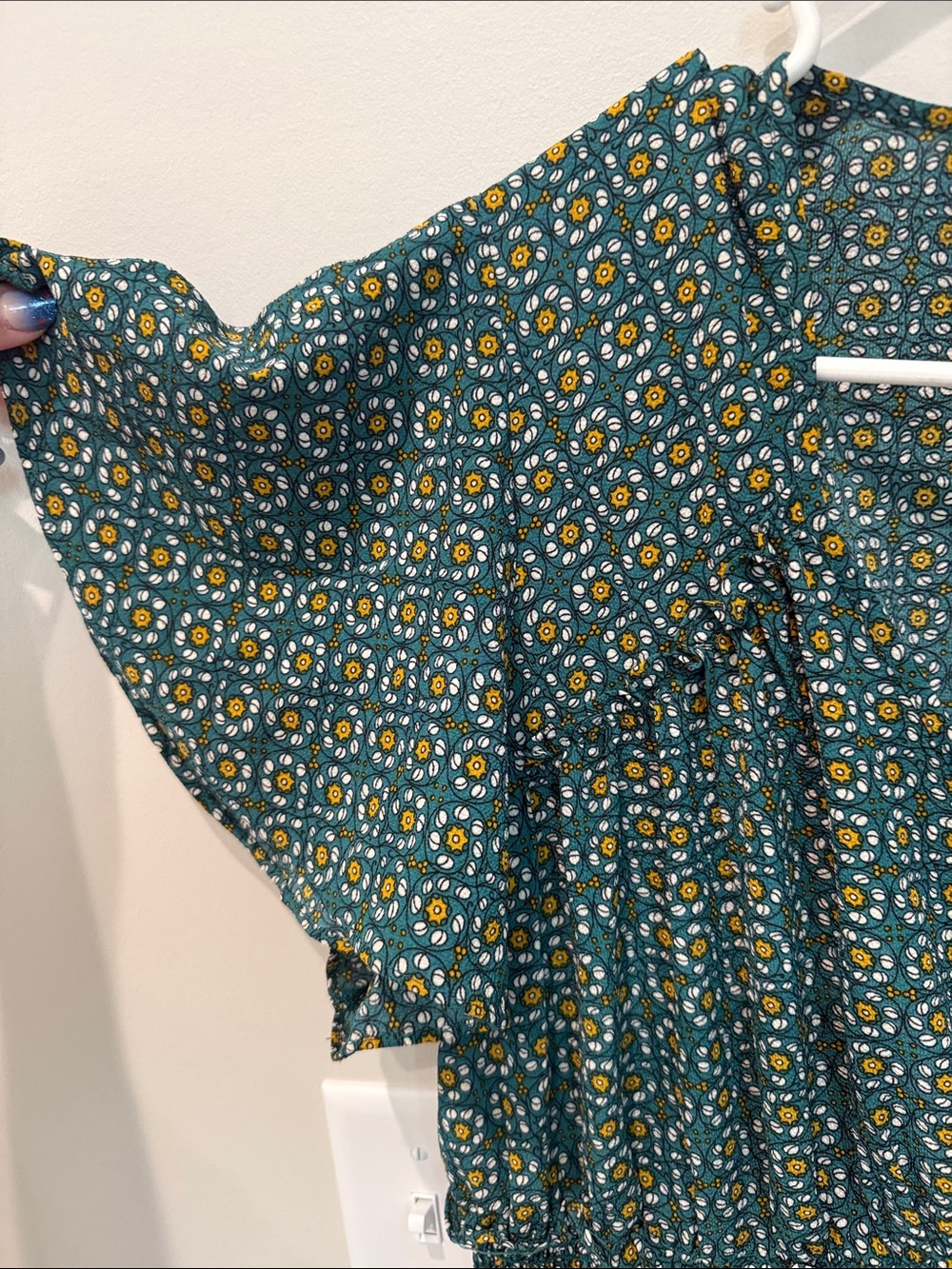 Max Studio Dark Teal Print Maxi Dress - Picture 6 of 15